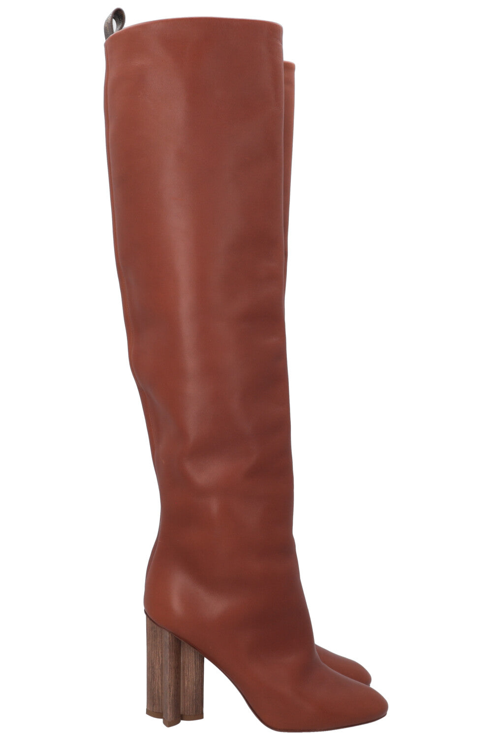 LOUIS VUITTON Overknee Boots Brown