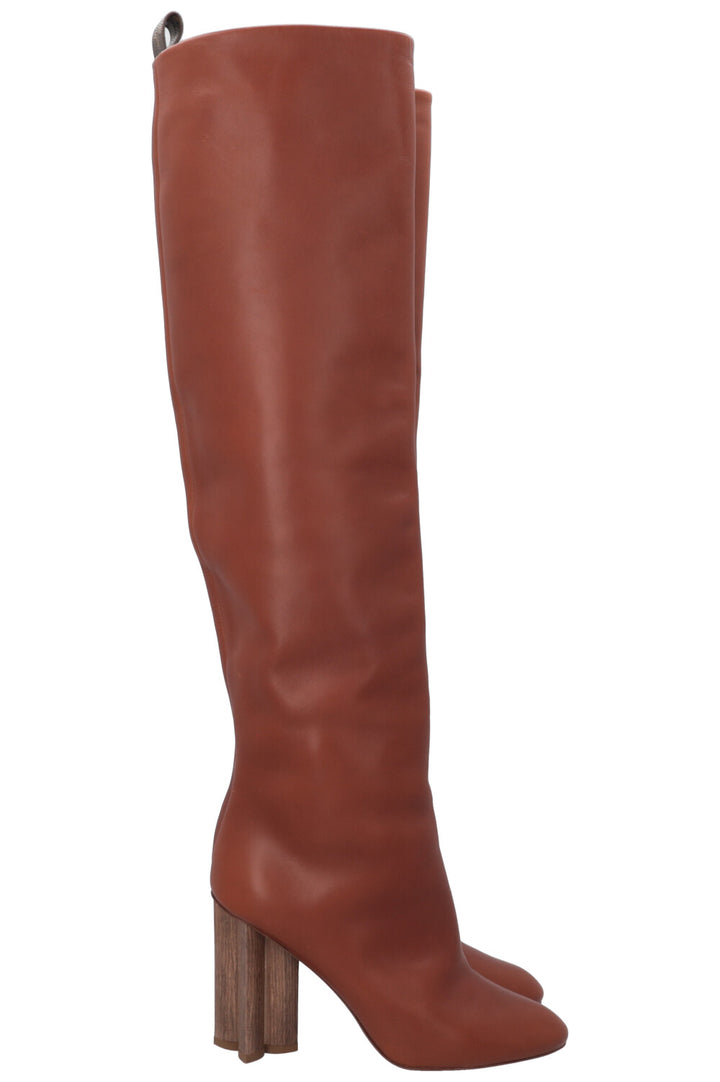 LOUIS VUITTON Overknee Boots Brown