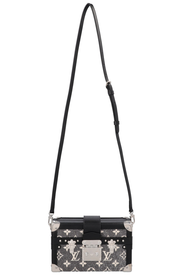 LOUIS VUITTON Petite Malle Jacquard Denim Grey