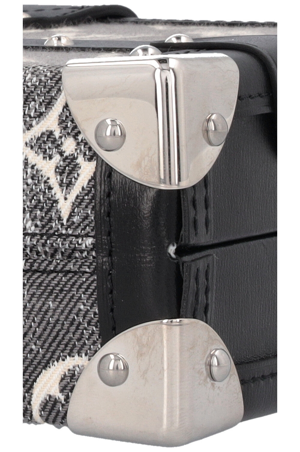 LOUIS VUITTON Petite Malle Jacquard Denim Grey