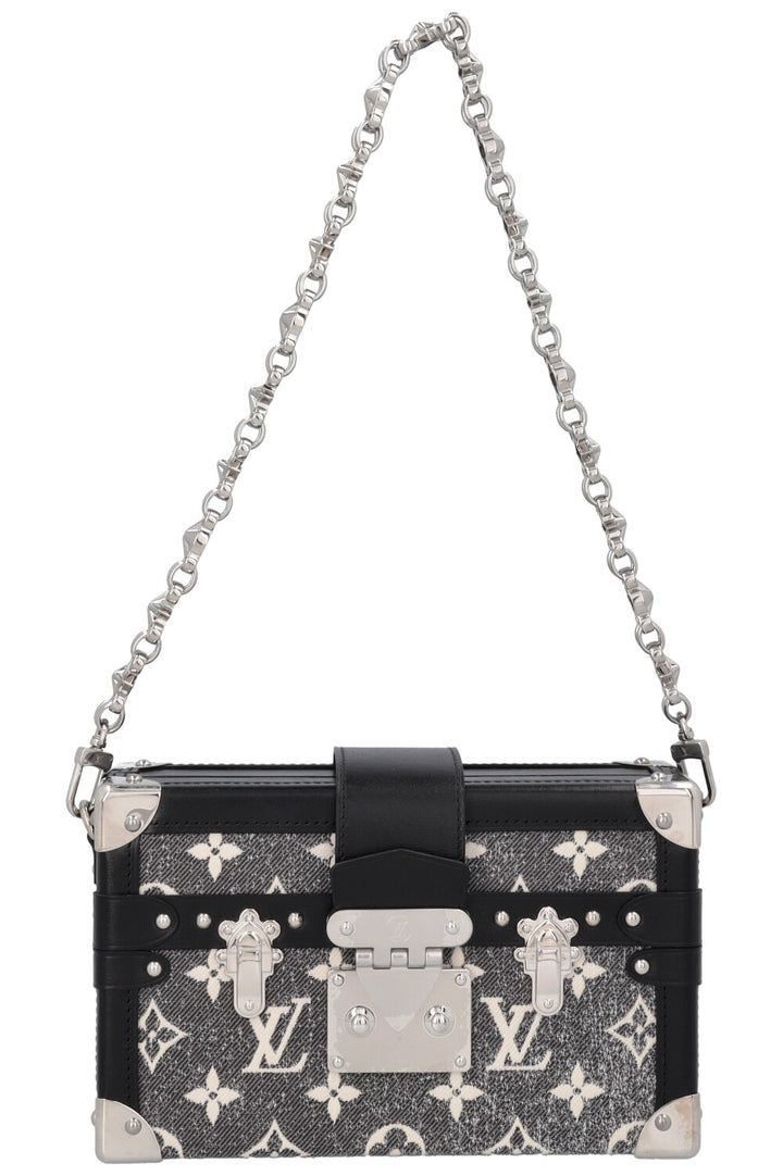 LOUIS VUITTON Petite Malle Jacquard Denim Grey