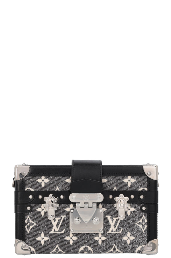 LOUIS VUITTON Petite Malle Jacquard Denim Grey