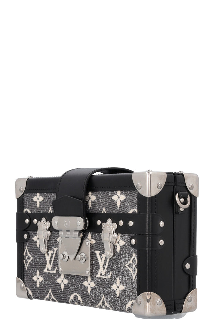 LOUIS VUITTON Petite Malle Jacquard Denim Grey