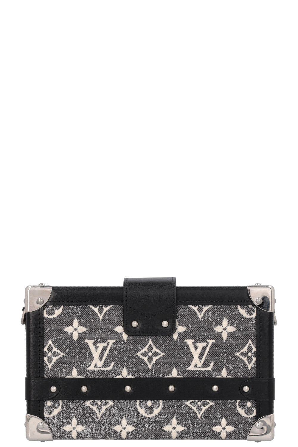 LOUIS VUITTON Petite Malle Jacquard Denim Grey