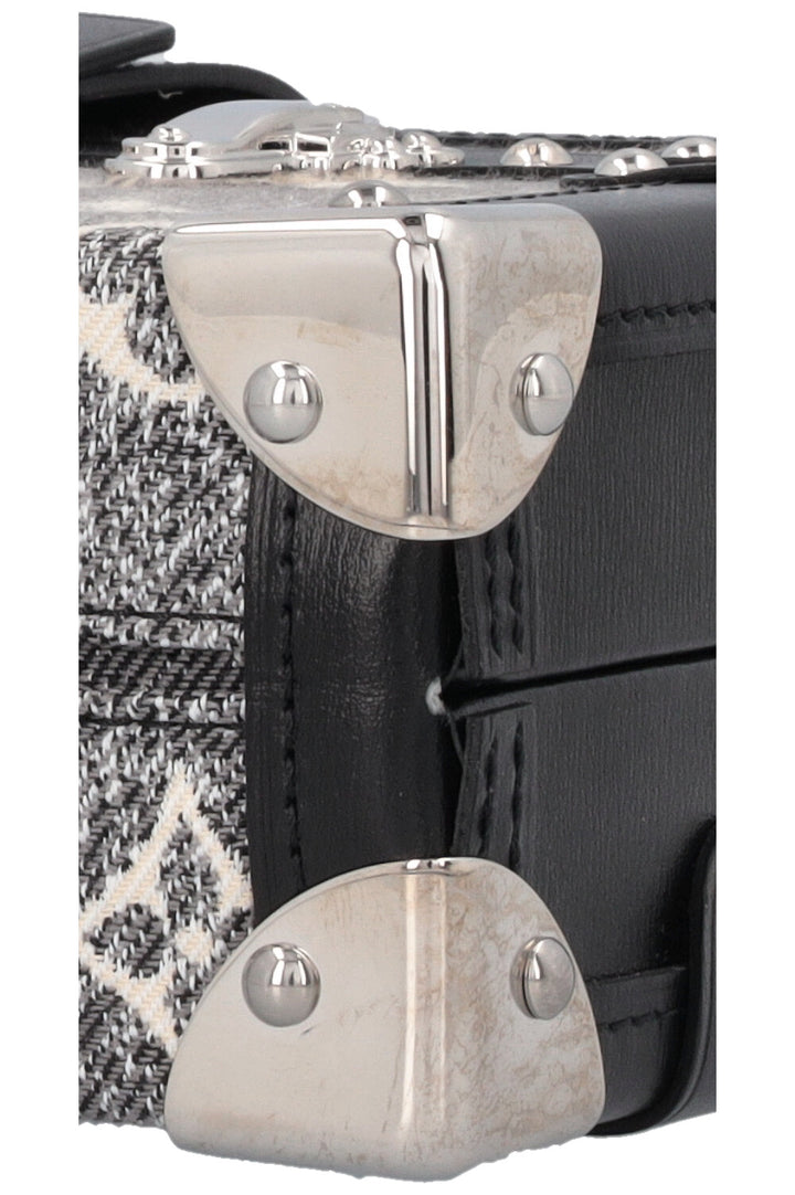 LOUIS VUITTON Petite Malle Jacquard Denim Grey