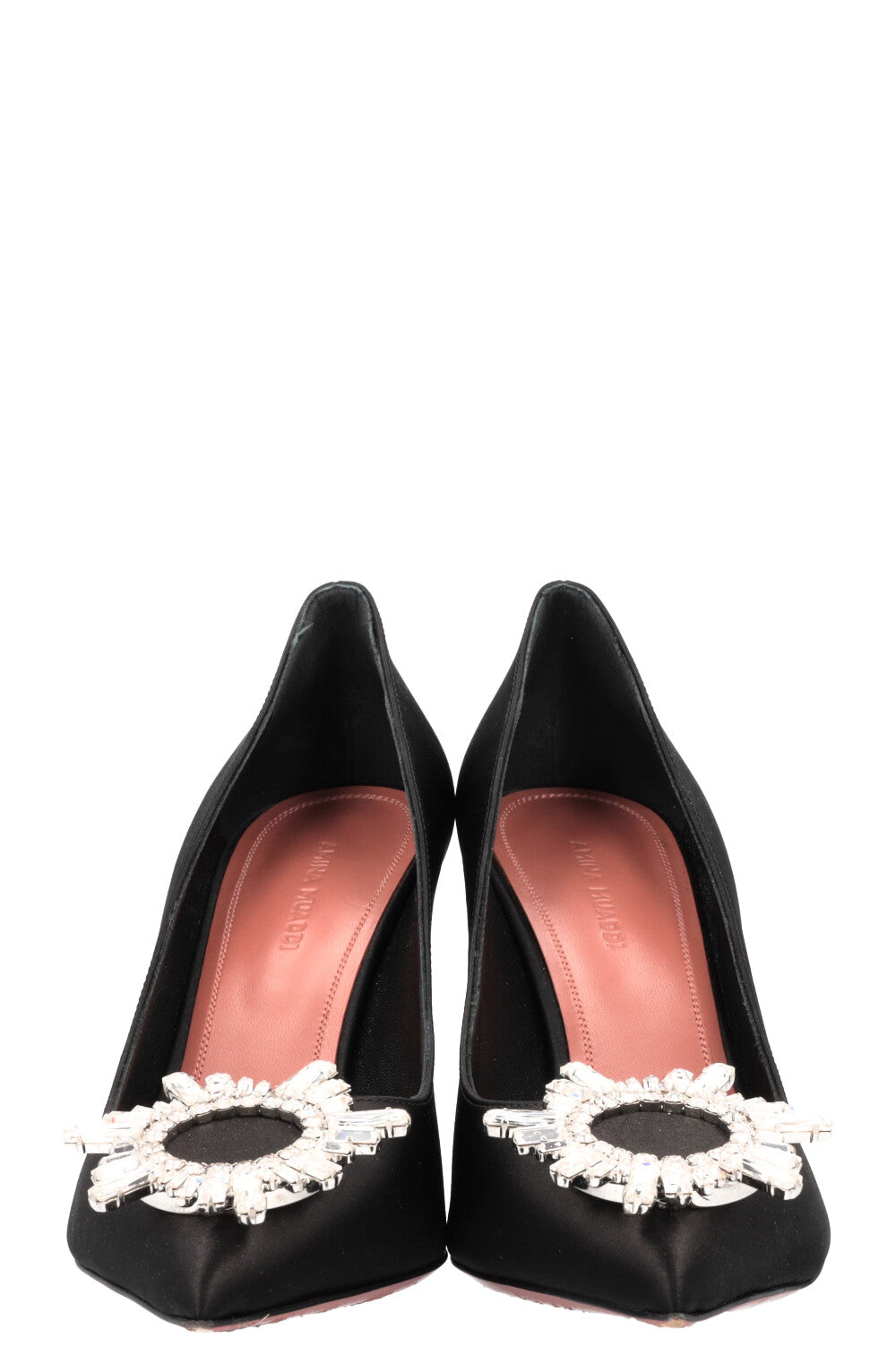 AMINA MUADDI Begum Heels Satin Black