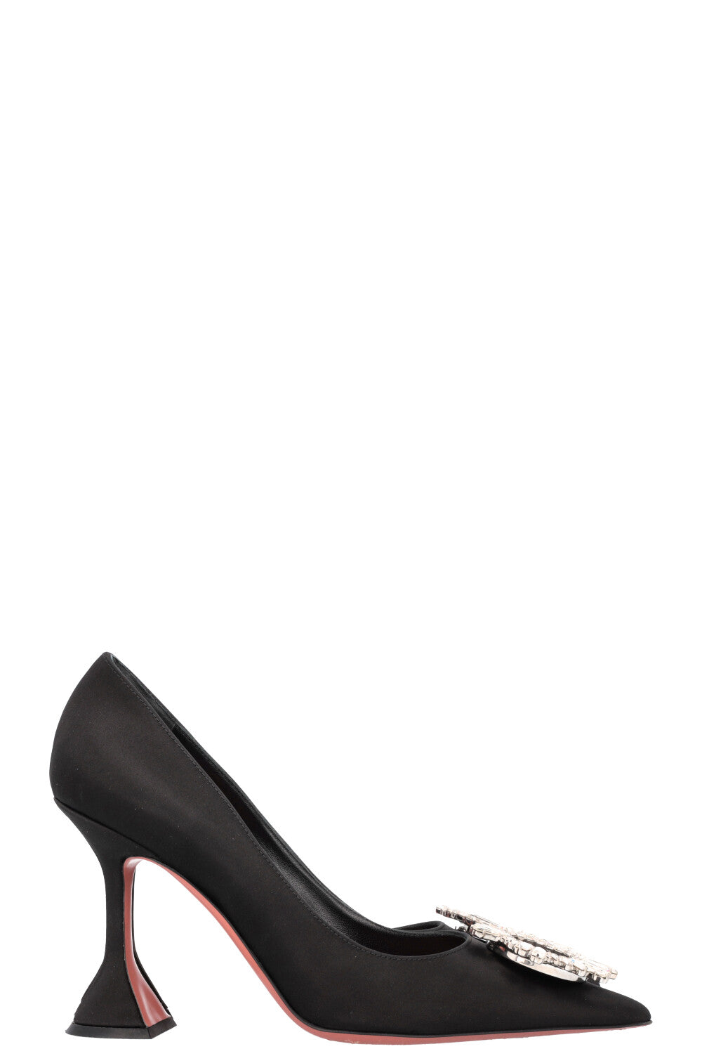 AMINA MUADDI Begum Heels Satin Black