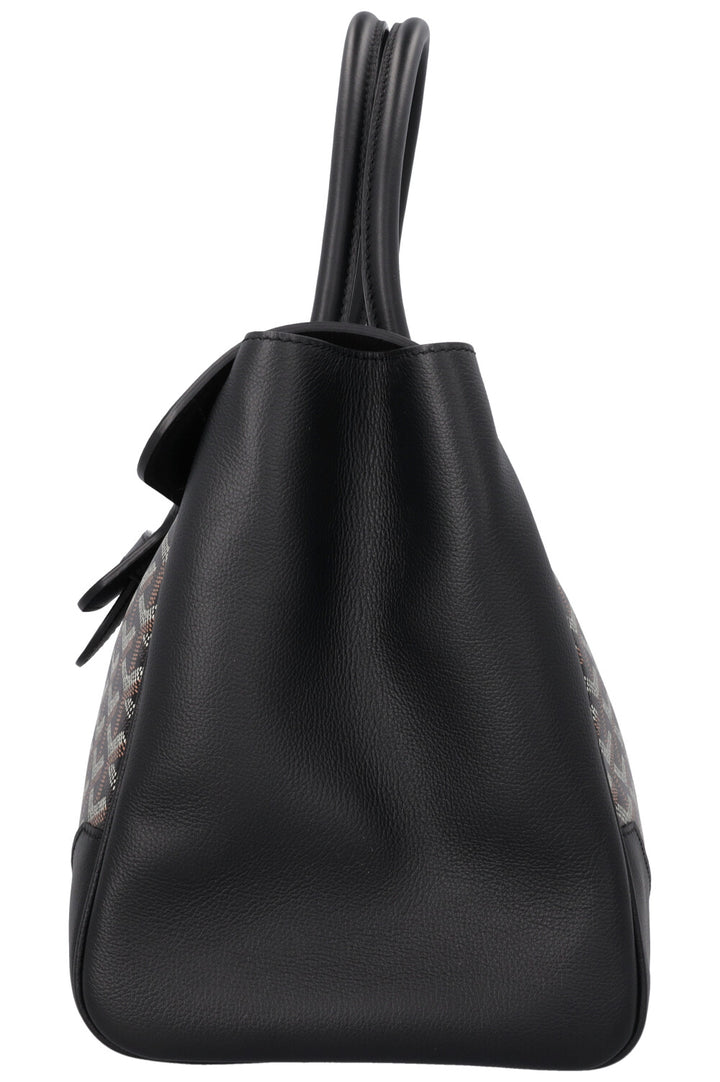 GOYARD Saigon Tote Bag MM Goyardine Noir