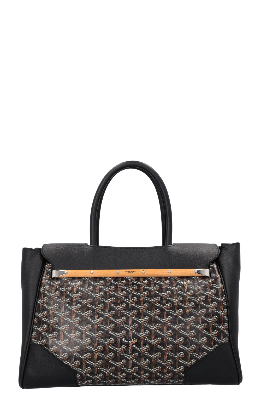 GOYARD Saigon Tote Bag MM Goyardine Noir