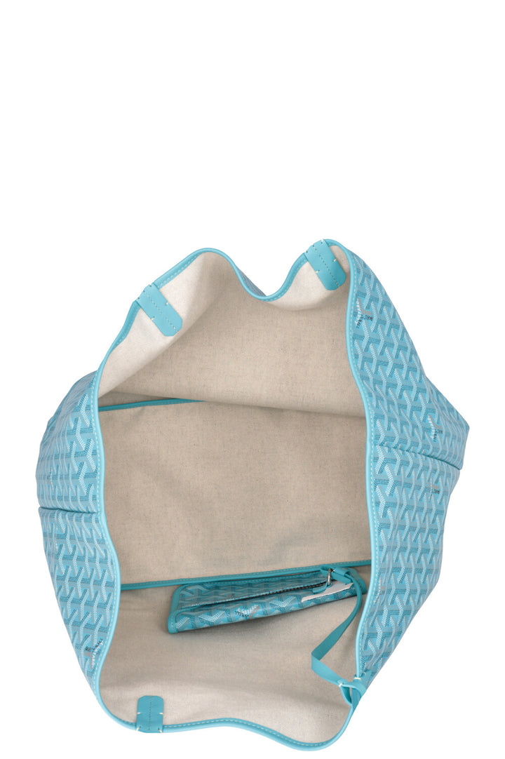 GOYARD Saint Louis GM Goyardine Turquoise w Balise Towel