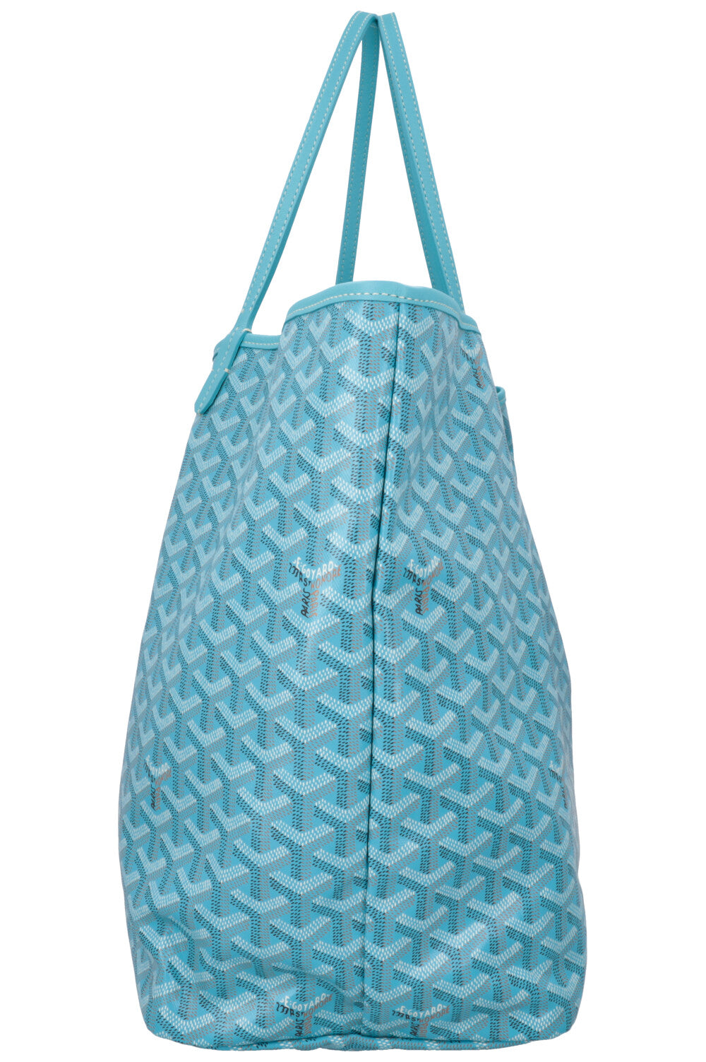 GOYARD Saint Louis GM Goyardine Turquoise w Balise Towel