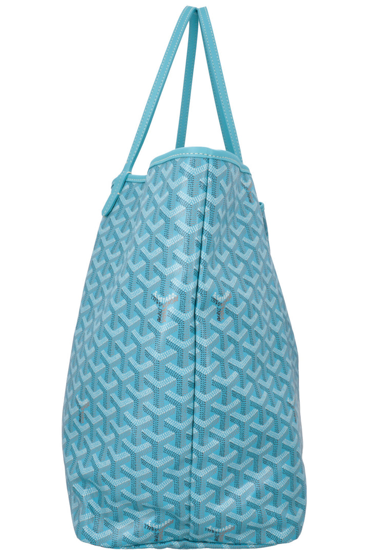 GOYARD Saint Louis GM Goyardine Turquoise w Balise Towel