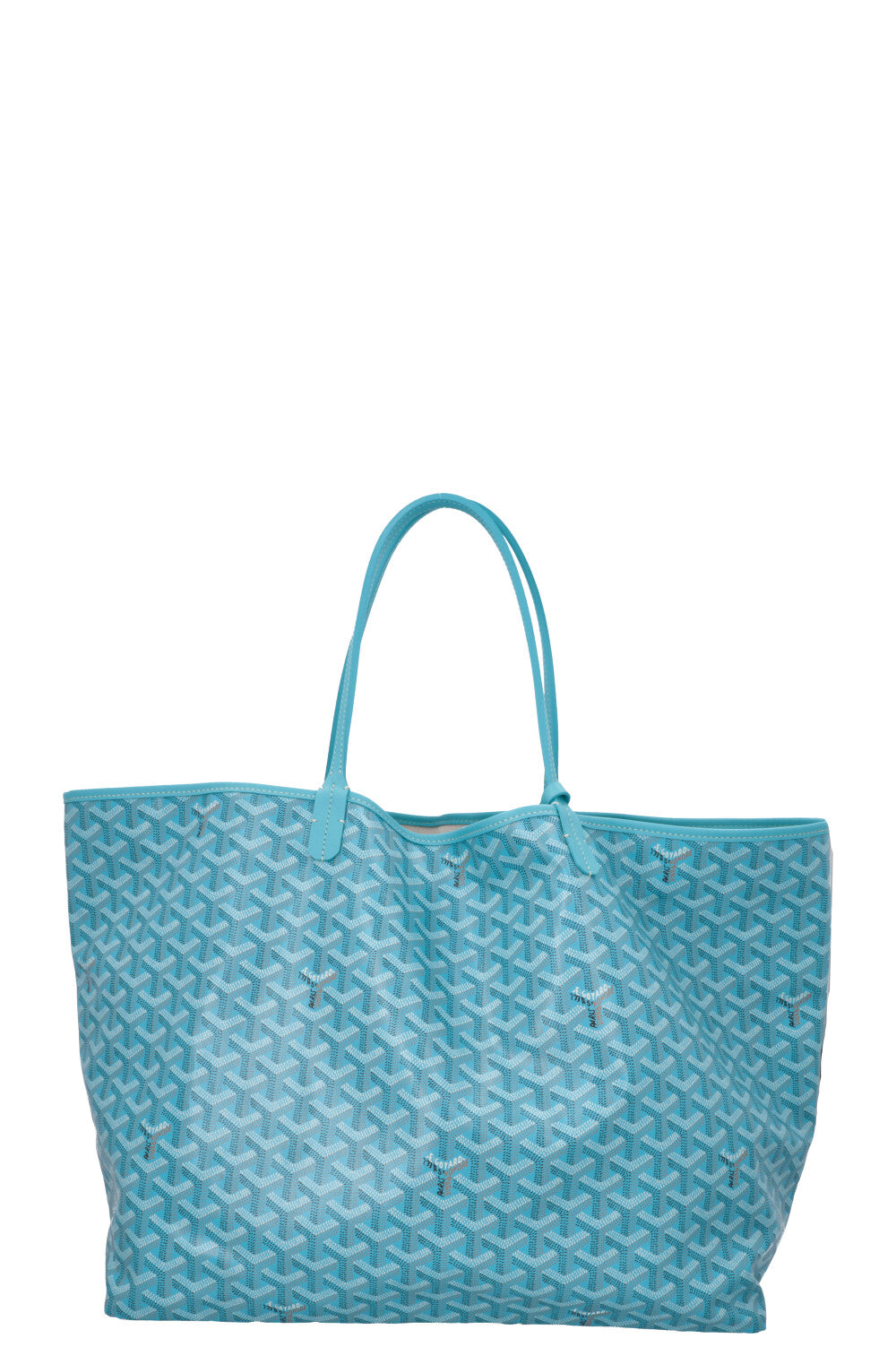 GOYARD Saint Louis GM Goyardine Turquoise w Balise Towel
