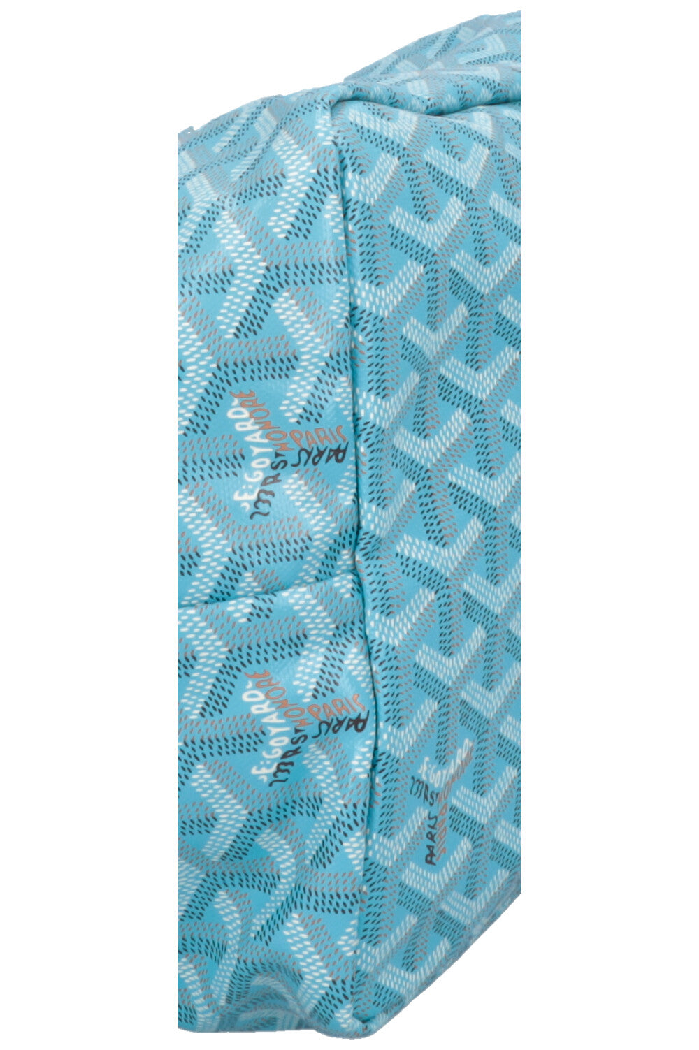 GOYARD Saint Louis GM Goyardine Turquoise w Balise Towel
