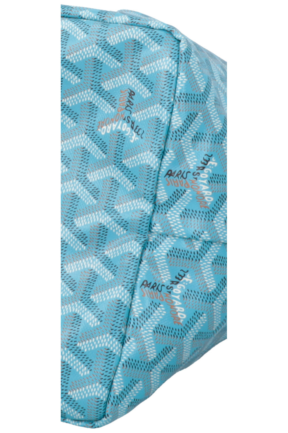 GOYARD Saint Louis GM Goyardine Turquoise w Balise Towel