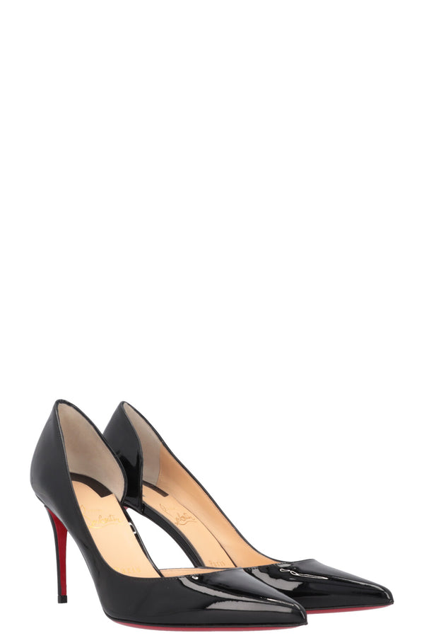 CHRISTIAN LOUBOUTIN Iriza Heels Patent Black