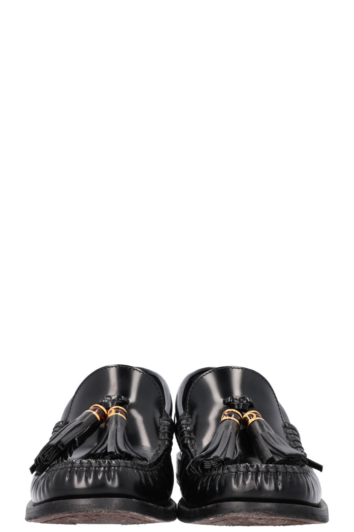 CHRISTIAN DIOR D-Academy Flats Leather Black