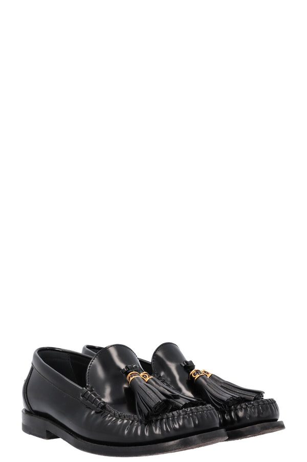 CHRISTIAN DIOR D-Academy Flats Leather Black