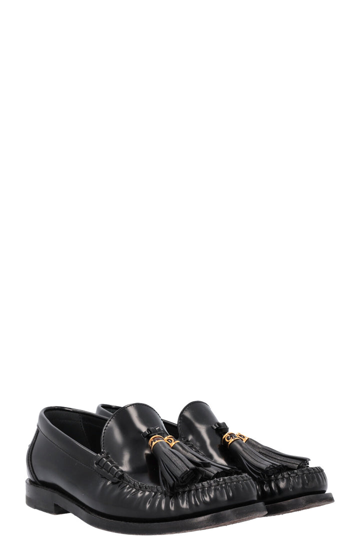 CHRISTIAN DIOR D-Academy Flats Leather Black