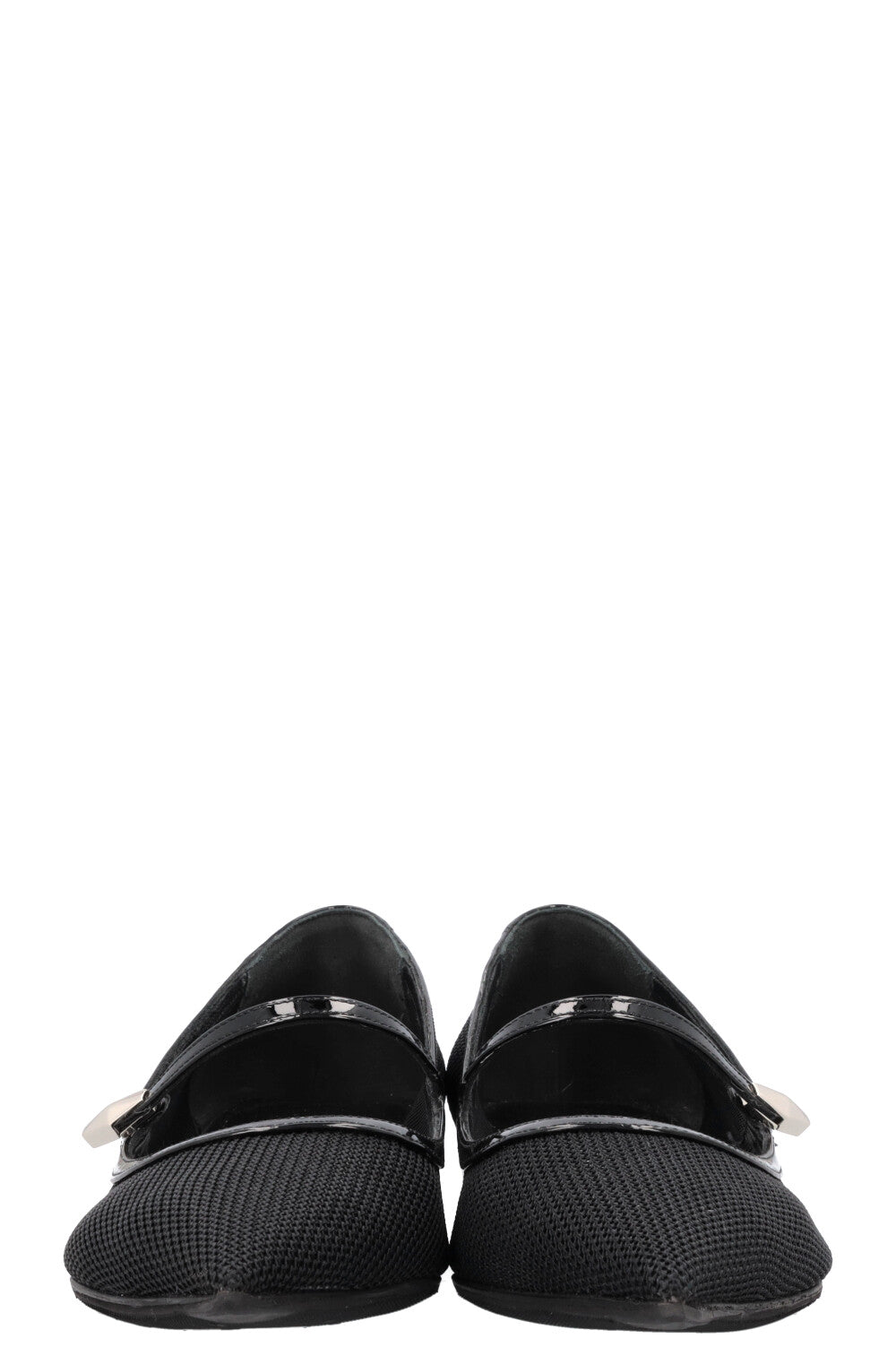 JIMMY CHOO Carolyn Ballet Flats Mesh Black