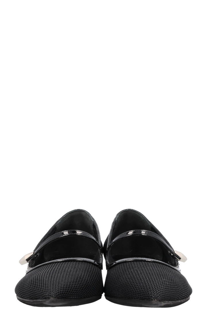 JIMMY CHOO Carolyn Ballet Flats Mesh Black