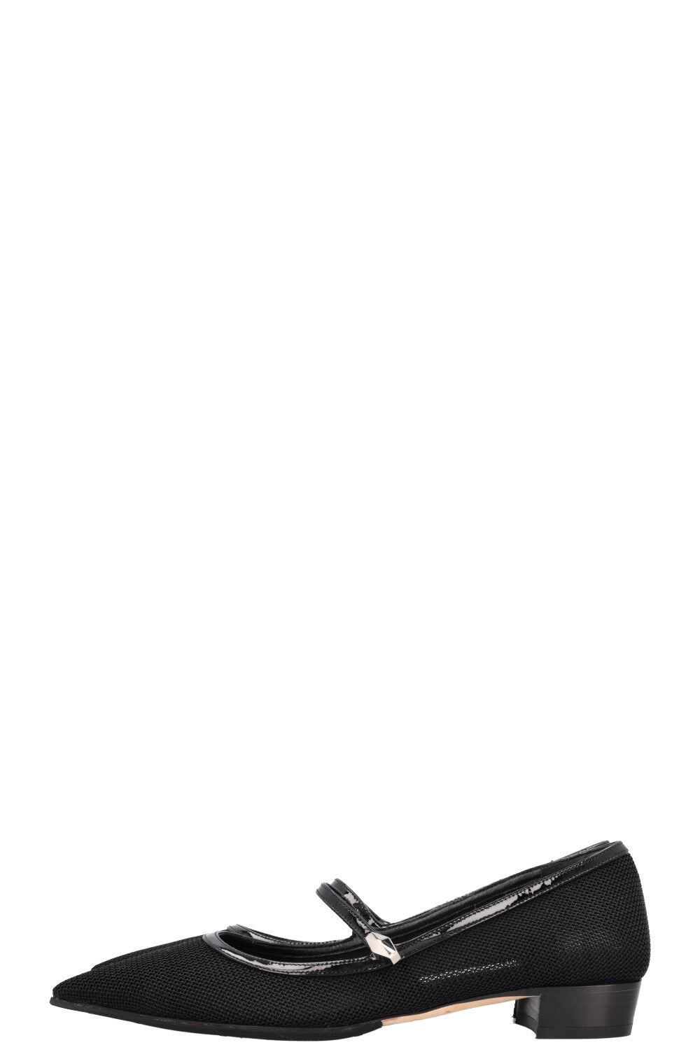 JIMMY CHOO Carolyn Ballet Flats Mesh Black
