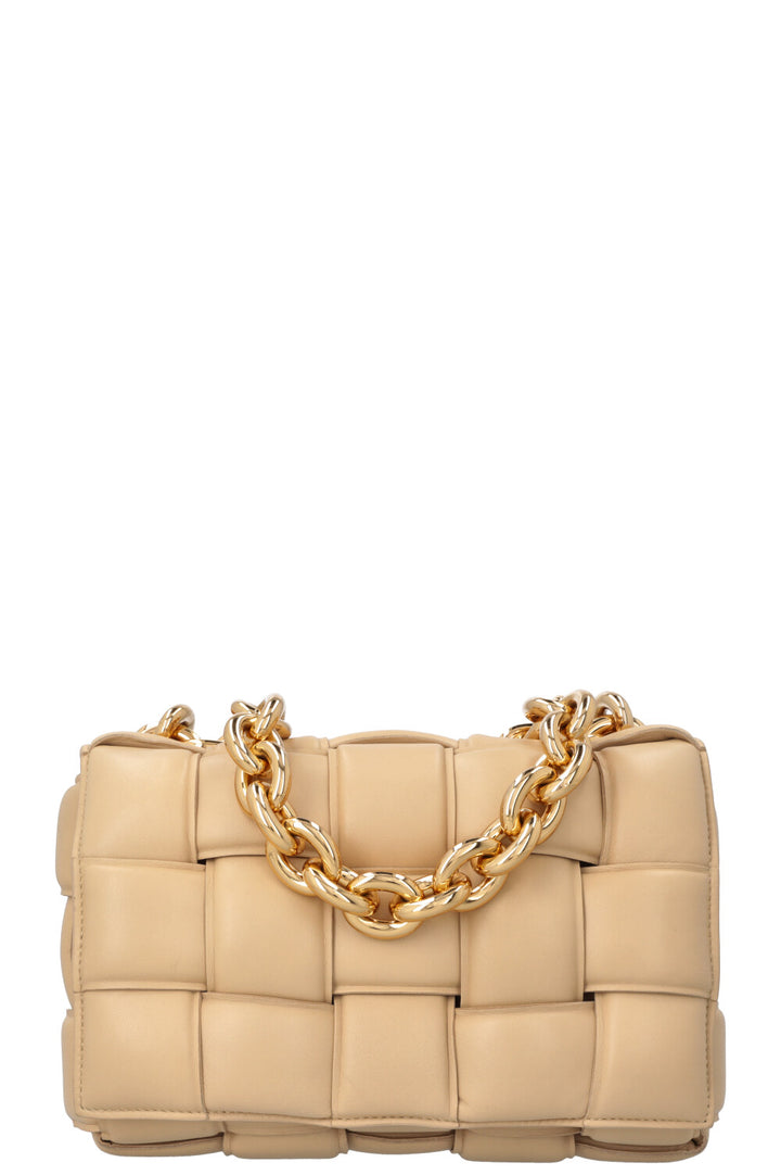 BOTTEGA VENETA Chain Cassette Crossbody Bag Beige