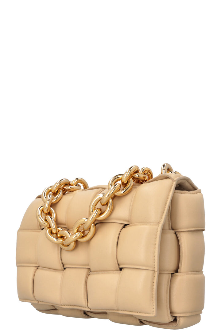 BOTTEGA VENETA Chain Cassette Crossbody Bag Beige