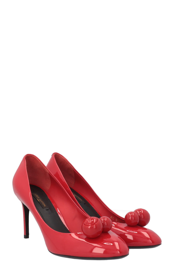 LOUIS VUITTON Heels Patent Red