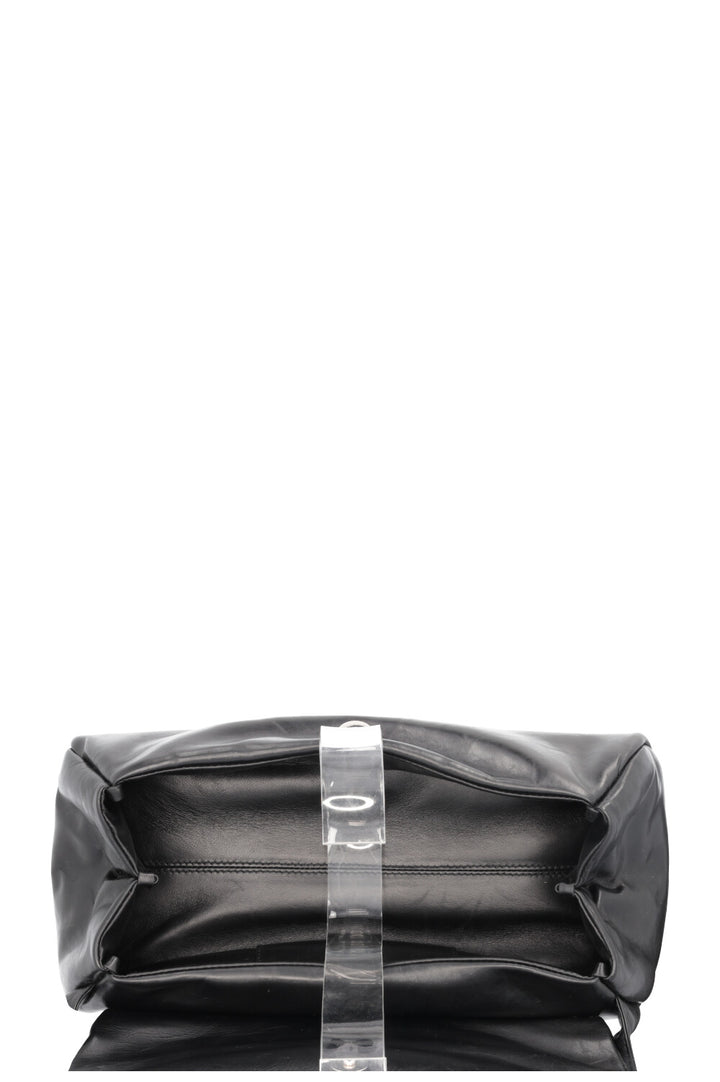 JIL SANDER Cannolo Grande Shoulder Bag Leather Black