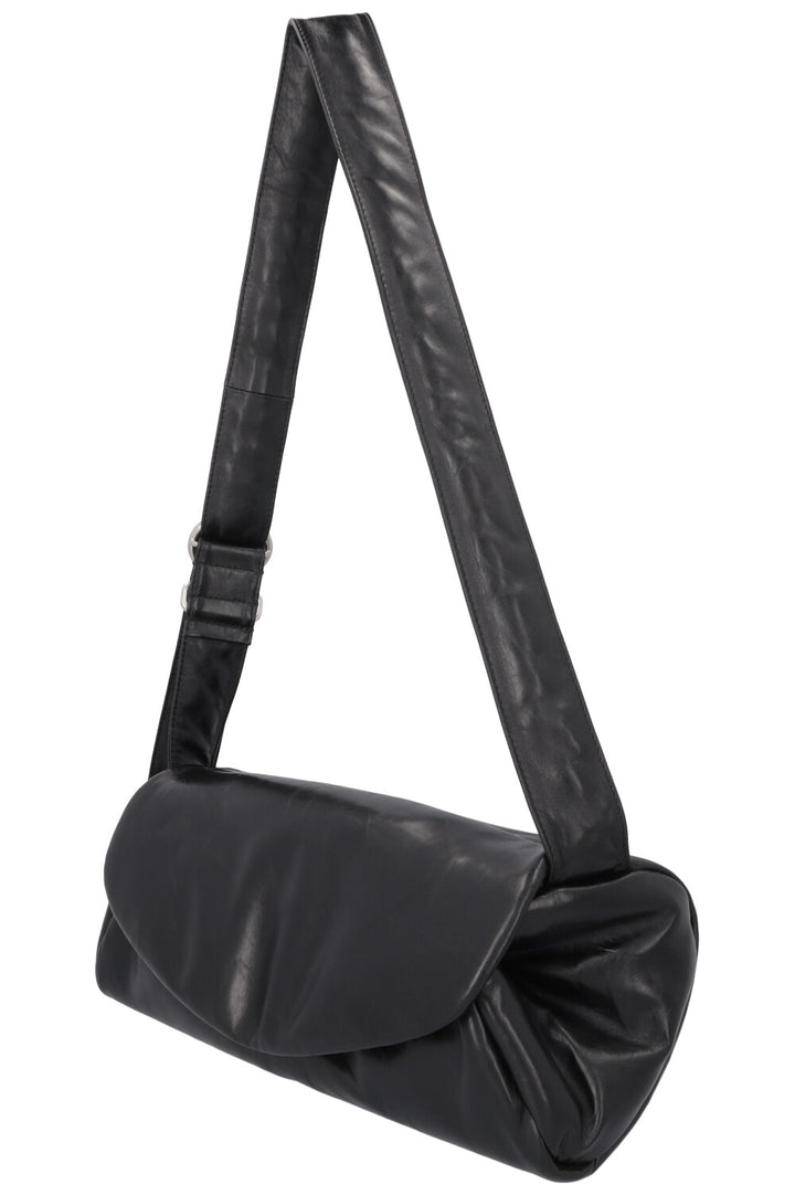 JIL SANDER Cannolo Grande Shoulder Bag Leather Black