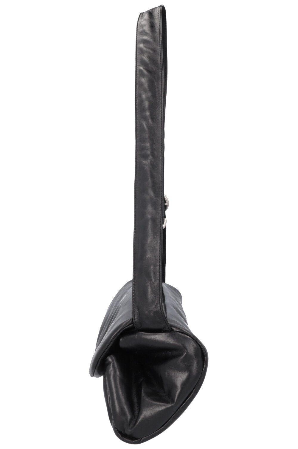 JIL SANDER Cannolo Grande Shoulder Bag Leather Black