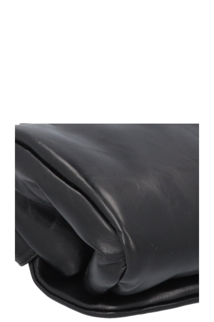 JIL SANDER Cannolo Grande Shoulder Bag Leather Black