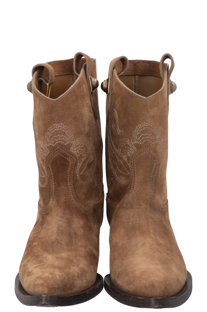ETRO Cowboy Ankle Boots Suede