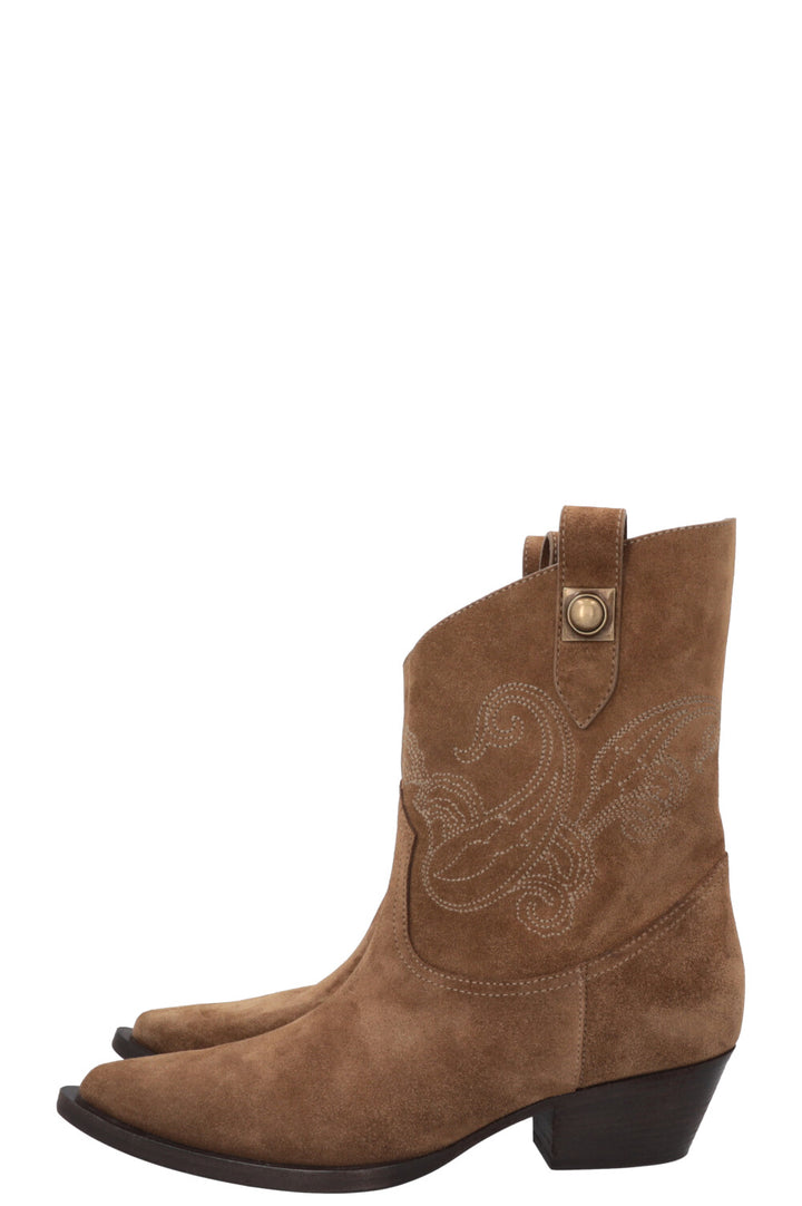 ETRO Cowboy Ankle Boots Suede