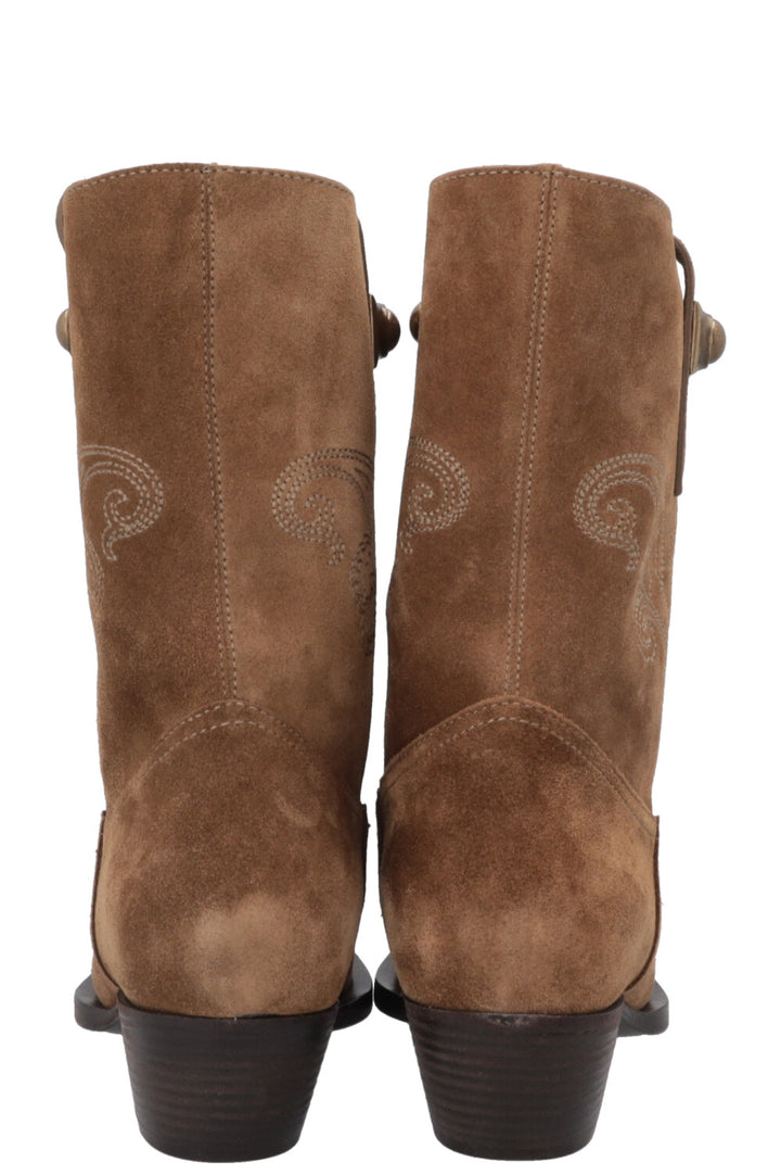 ETRO Cowboy Ankle Boots Suede
