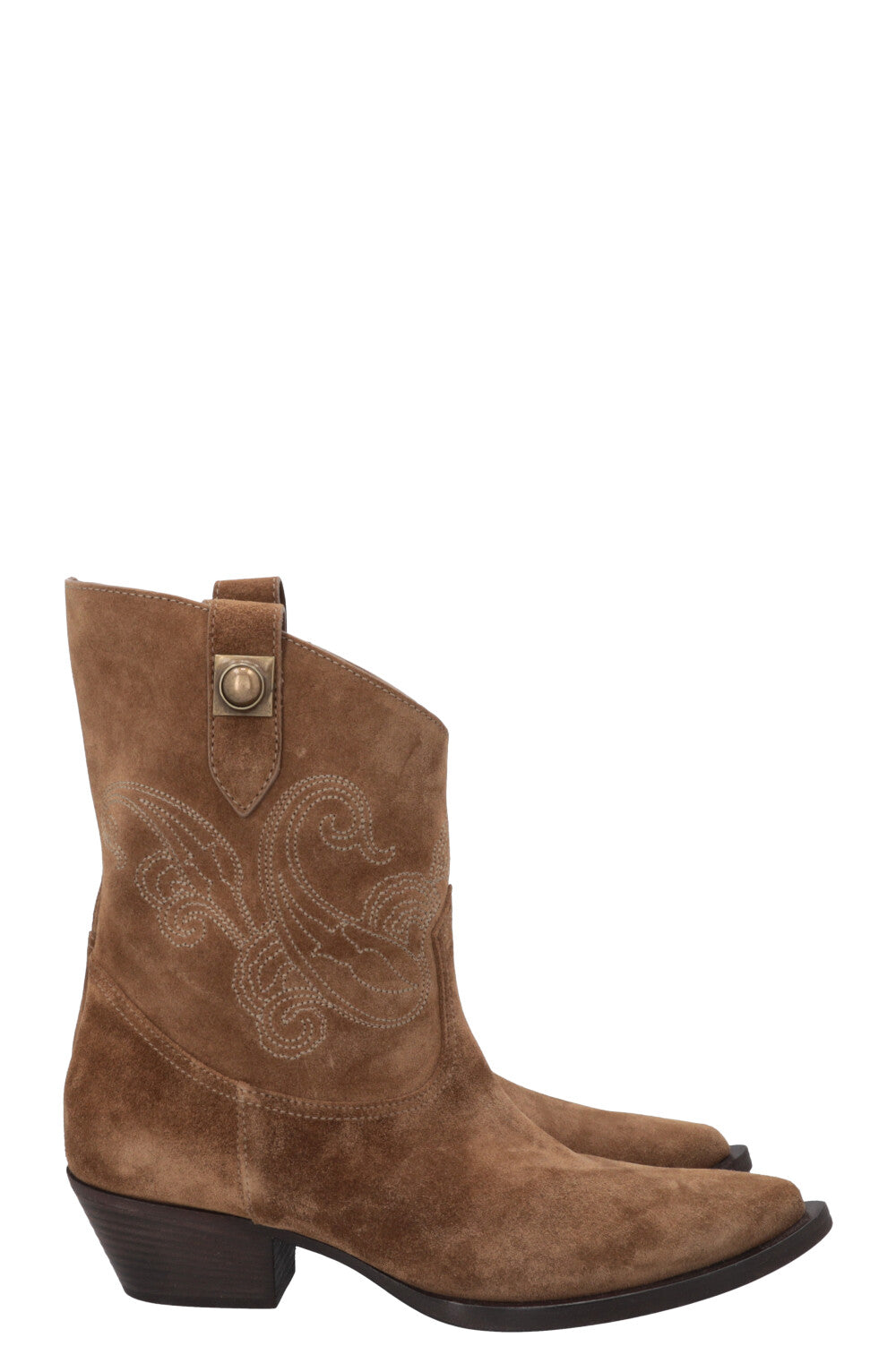 ETRO Cowboy Ankle Boots Suede