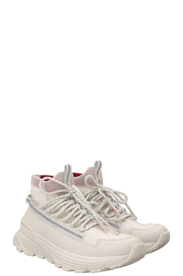 Baskets chaussettes MONCLER Monte Runner blanches