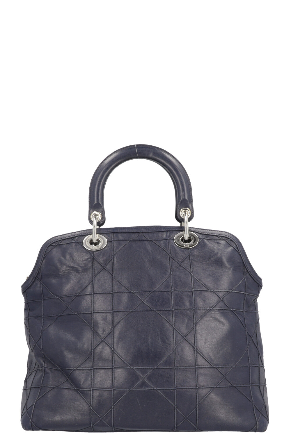 CHRISTIAN DIOR Granville Cannage Sac Cabas Marine