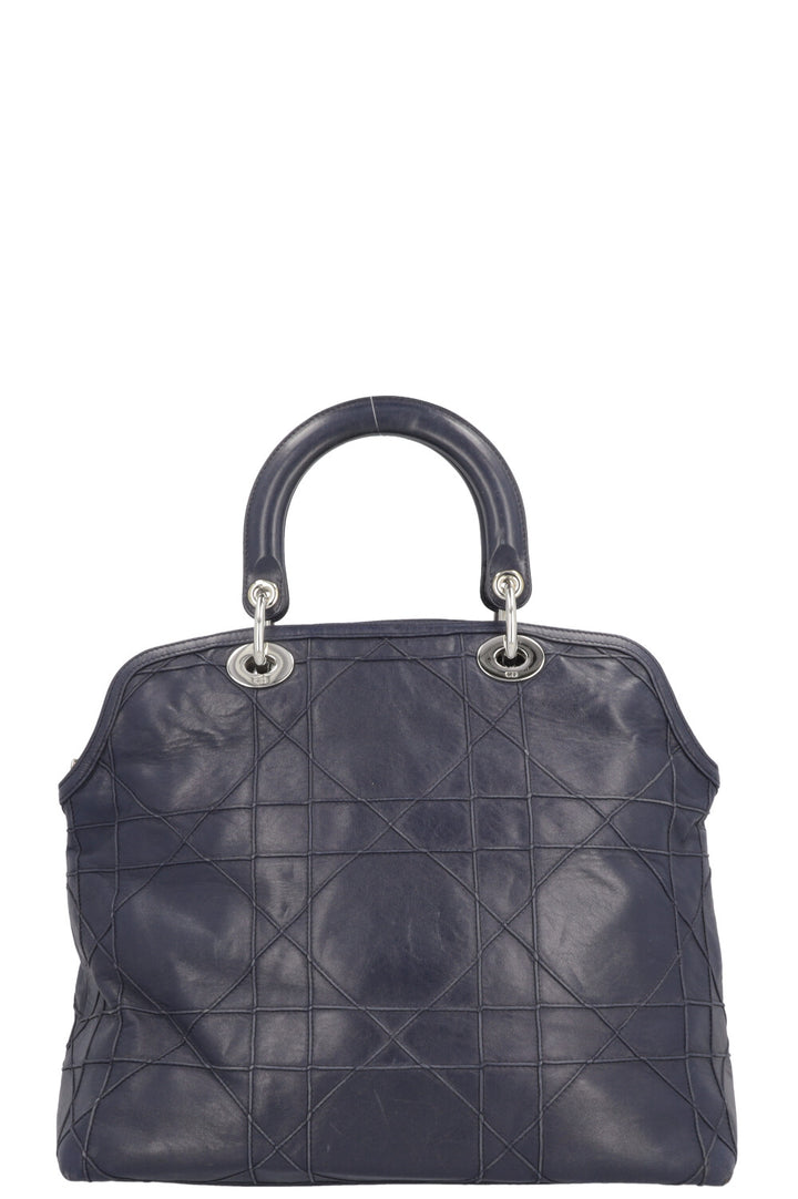 CHRISTIAN DIOR Granville Cannage Sac Cabas Marine