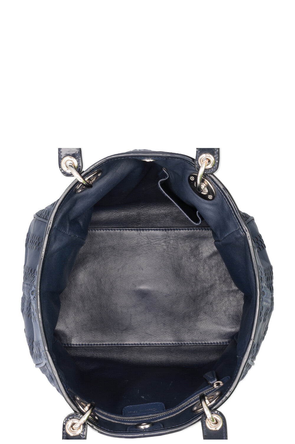 CHRISTIAN DIOR Woven Soft Lady Dior Blue