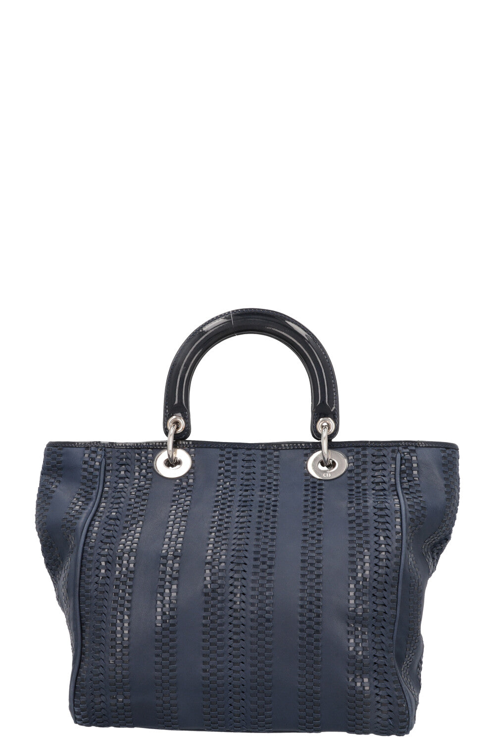 CHRISTIAN DIOR Woven Soft Lady Dior Blue