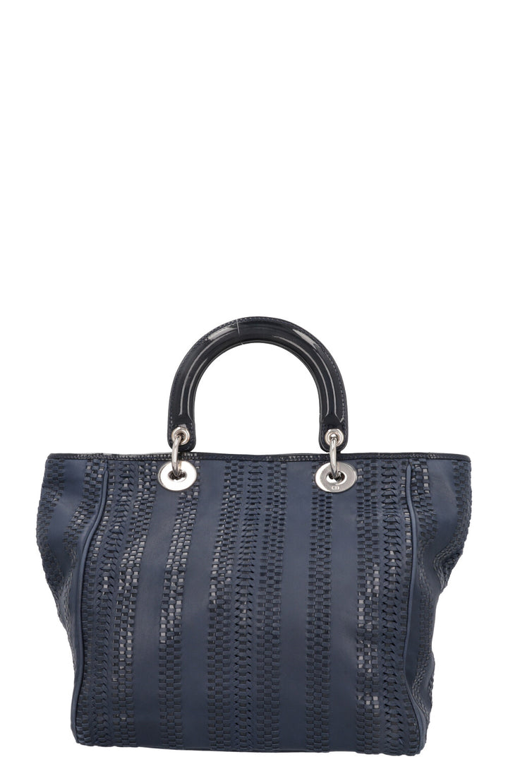 CHRISTIAN DIOR Woven Soft Lady Dior Blue