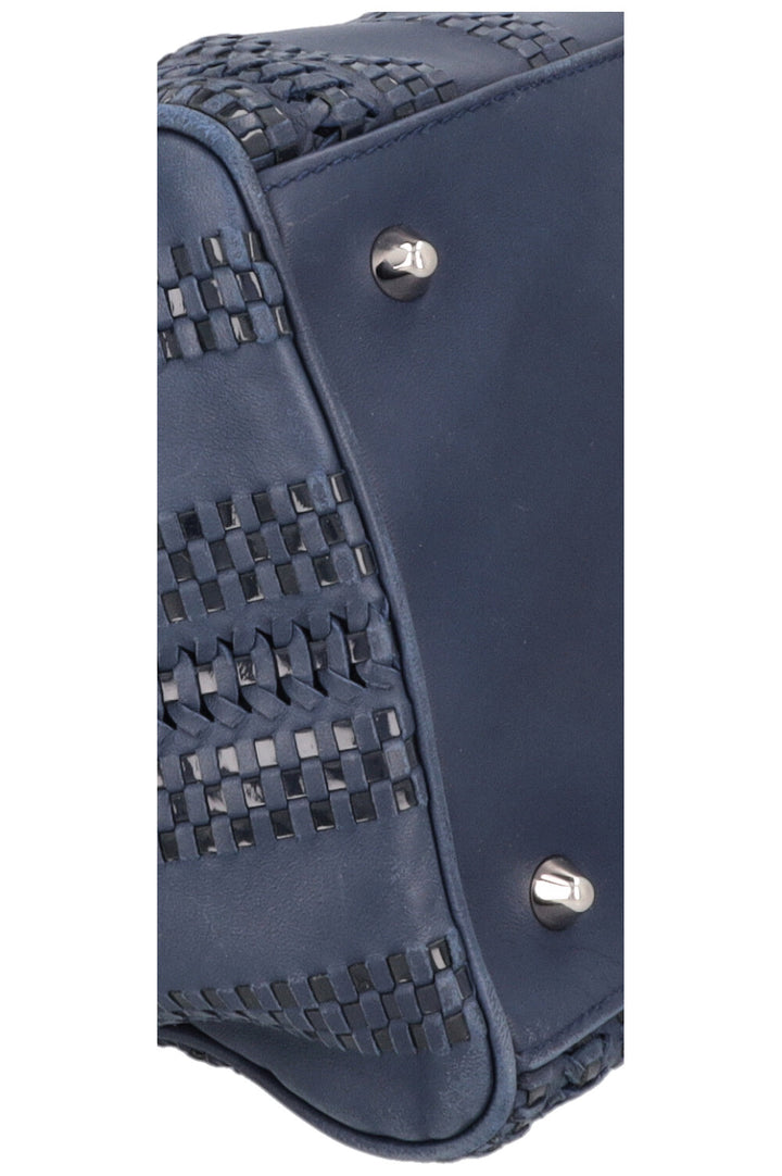 CHRISTIAN DIOR Woven Soft Lady Dior Blue