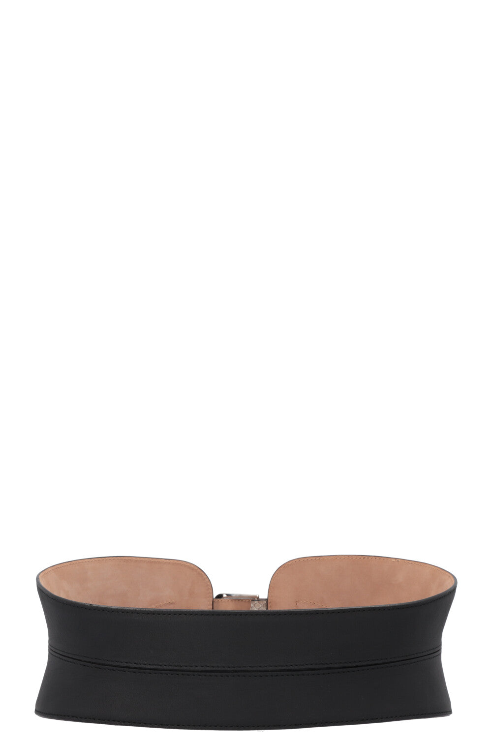 CHRISTIAN DIOR Waist Belt Leather Python Black
