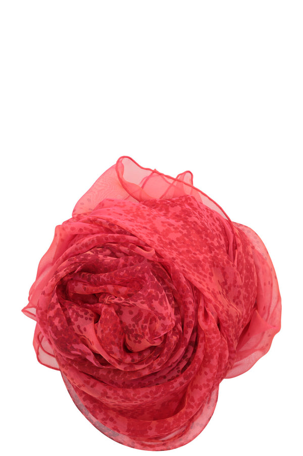 HERMÈS Indian Dust Scarf 140 Soft Silk Red