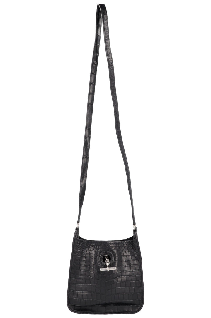 HERMÈS Vespa Crossbody Bag Alligator Black