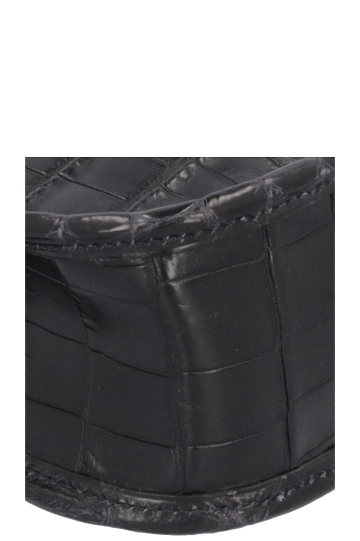 HERMÈS Vespa Crossbody Bag Alligator Black