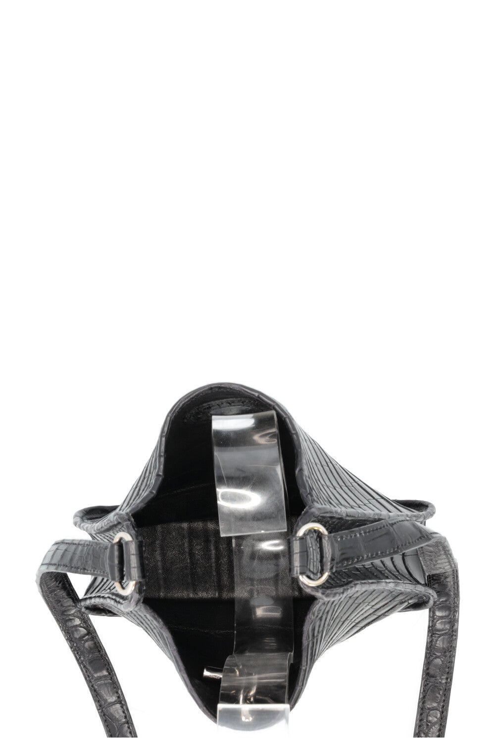 HERMÈS Vespa Crossbody Bag Alligator Black