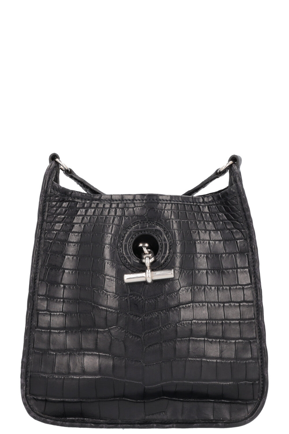 HERMÈS Vespa Crossbody Bag Alligator Black